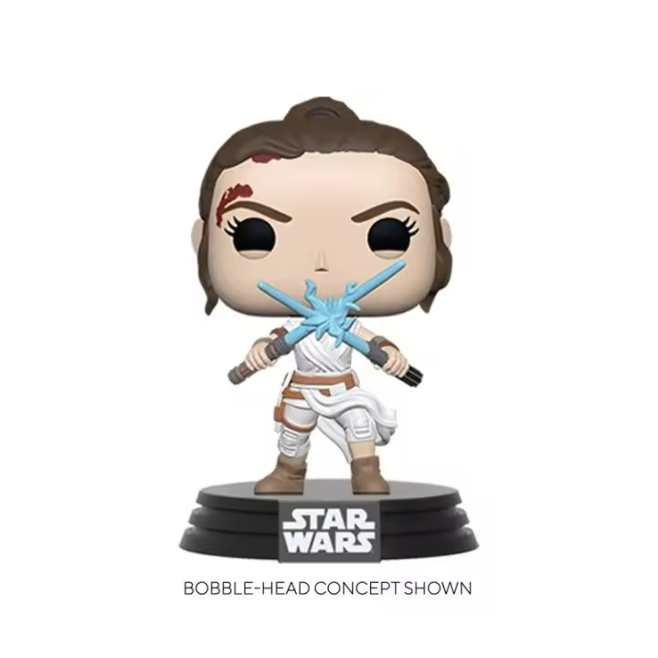 Funko-Funko POP! Star Wars Star Wars - SWEp9- Rey w/2 Light Sabers - 1