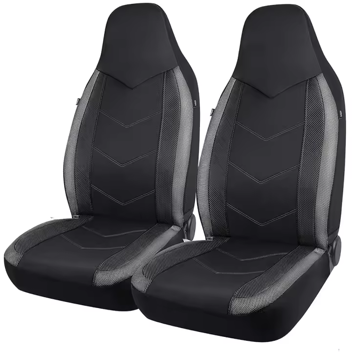 Cubiertas De Asiento De Coche De Espalda Alta En Malla De Aire Diseño Deportivo Compatible Con Airbag Universal Para Coche SUV Camión Van Cubierta De Almohadilla - 1