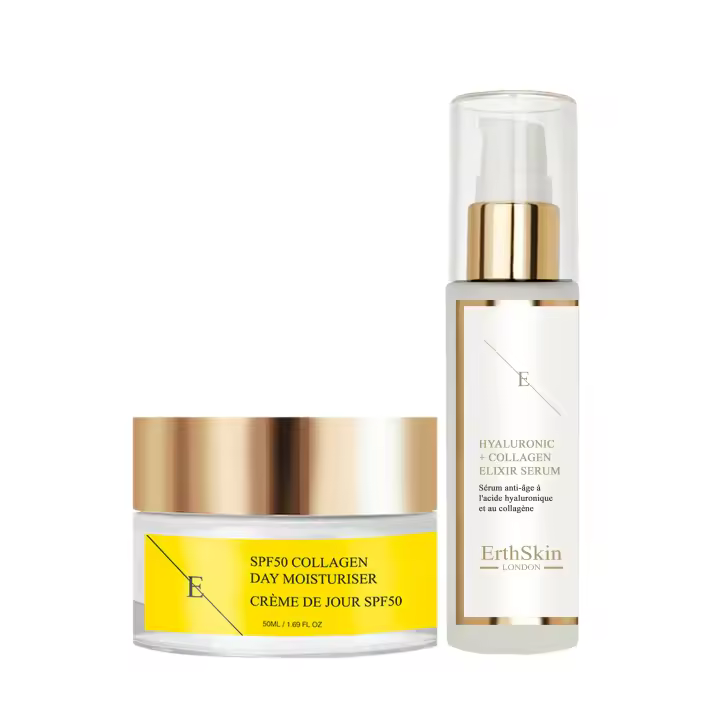 Crema de día con colágeno FPS 50 (50 ml) + Sérum de ácido hialurónico y colágeno (60 ml) - 1