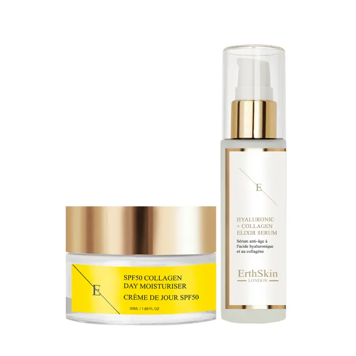 Crema de día con colágeno FPS 50 (50 ml) + Sérum de ácido hialurónico y colágeno (60 ml) - 1