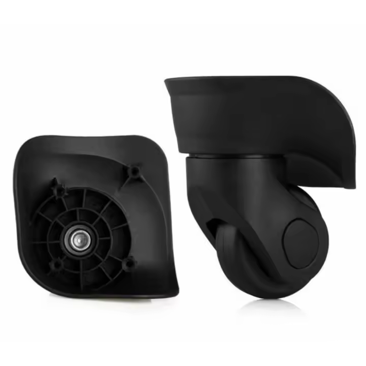 Accesorios de Ruedas de Repuesto Universales para Equipaje Rodillo Deslizante para Equipaje con Código de Rueda Resistente al Desgaste - Negro, 1 par - 1