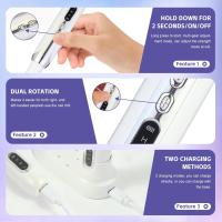 Quitaesmalte de uñas, taladro eléctrico portátil profesional para uñas, pulidor de uñas para dar forma, pulir y quitar uñas de gel, herramienta de manicura multifuncional - details 3