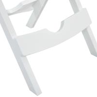vidaXL Mesa de jardín plegable blanco 45,5x38,5x50 cm - details 5