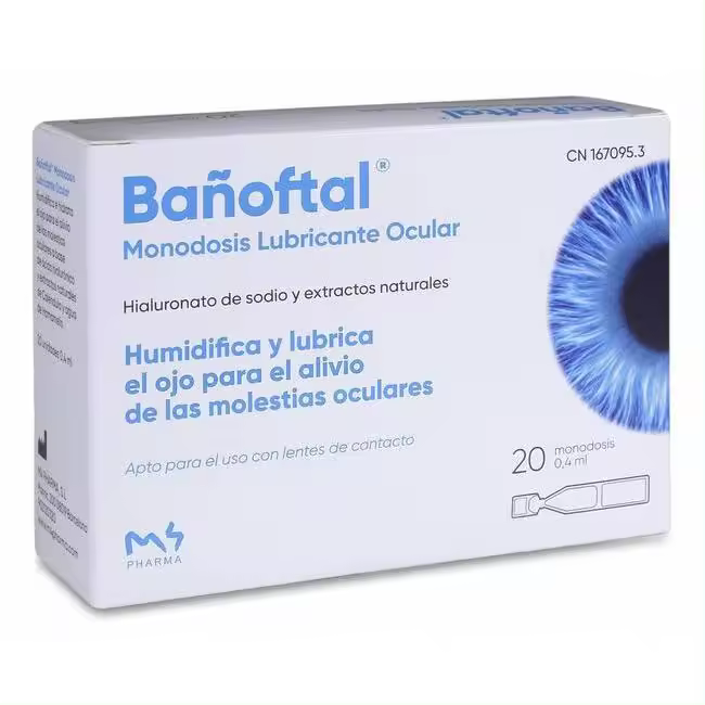 Bañoftal Gotas Oftálmicas Monodosis, 20 Uds - 1