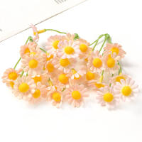 10pcs Flores Artificiales Blancas Belleza Seda Crisantemo Simulación Margarita Flores Falsas Decoración Para Hogar Jardín Oficina - details 6