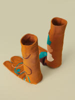 Calcetines De Joven Para Mujer Diseño Divertido Y Coloreado Con Puño Split Algodón Poliéster Spandex Medio Tobillo Estilo Harajuku AB Tabi Calcetines - details 22