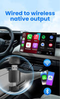 Adaptador Wireless Carplay Android Auto 2en1 Dongle Inteligente USB Tipo-c 5G WIFI Para Volvo Benz Audi Kia Hyundai VW Mazda Cadillac MG - details 4