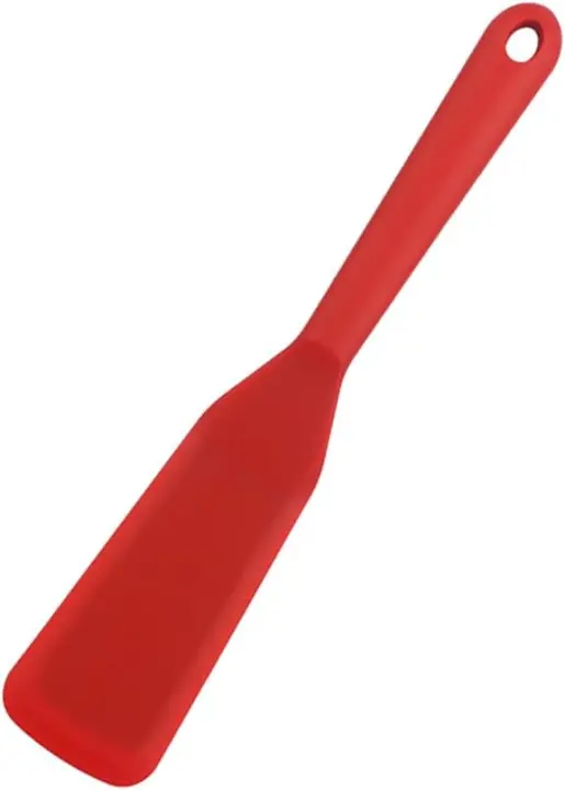Cuchara De Silicona Para Cocina 1PC Espátula Delgada De Goma Para Sartén No Adherente Para Hacer Huevos Tortillas Crepes Y Brownies - 1