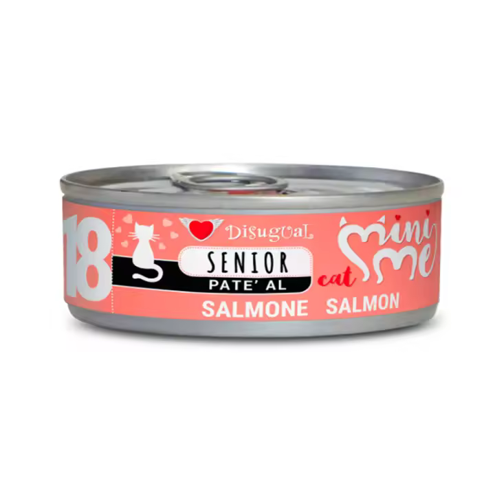 Disugual Mini-Me 18 Latas de Salmón para Gato Senior - 12 x 85gr - 1