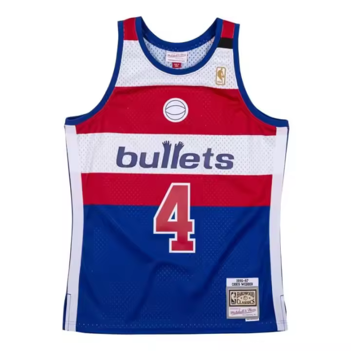 CAMISETA CHRIS WEBBER WASHINGTON BULLETS 1996-97 - SWINGMAN MITCHELL& NESS - 1