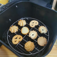 Rack De Asado Redondo De Acero Inoxidable Para Air Fryer Tamaño 6-7 Pulgadas Relleno Sencillo Para Cocinar Y Almohadilla De Parrilla Para Almohadillas De Almohadilla - details 3