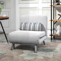 Sofá Cama plegable y Cama de invitados, tapizado, estilo Modern, Tecnología, experiencia inteligente, Sofá Cama plegable colchón, metal, Gris, 75x70x75cm - details 0