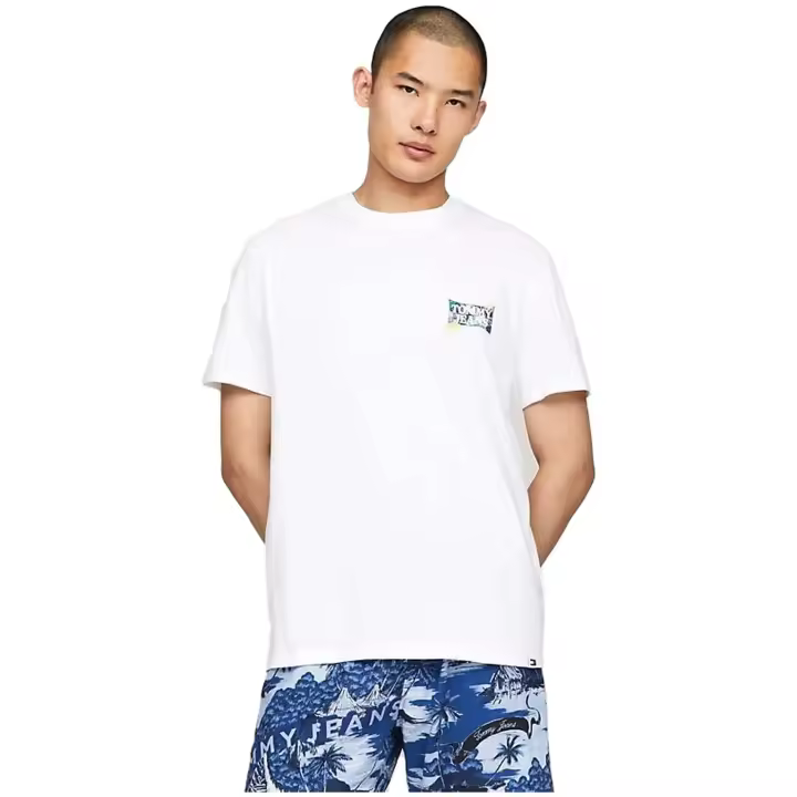 Camiseta de Manga Corta Tommy Jeans  para hombre en color blanco - 1