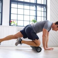 Foam Roller, Rodillo Masaje Muscular para Aliviar la TensióN Muscular y la PresióN en la Espalda, la Columna Vertebral y las Piernas， Revitaliza tu Cuerpo 30×8cm - details 1