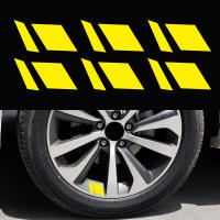 Pegatinas Para Interior De Coche 6 Piezas Reflectantes En Vinilo Para Ruedas Y Ejes Decoración De Rayas De Carreras Tamaño Del Eje De La Rueda - details 9