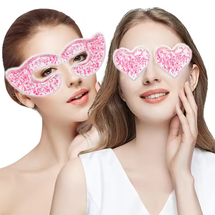 4 Pack Almohadillas De Ojos Reutilizables Para Ojos Hinchados Compresa De Hielo Y Calor Para Cuidado De La Piel Herramientas De Belleza - 1