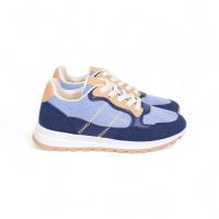 Zapatillas deportivas casual - Moda - Beige y Azul - Ideales para Trabajo - Zapatillas Cómodas Sneakers - 9527 - details 2