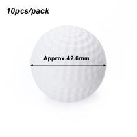 Bolas De Golf De Práctica 10 Pcs Blanco Suaves Para Interior Bola De Aire Verdadera Conformidad De Un Solo Pieza - details 2