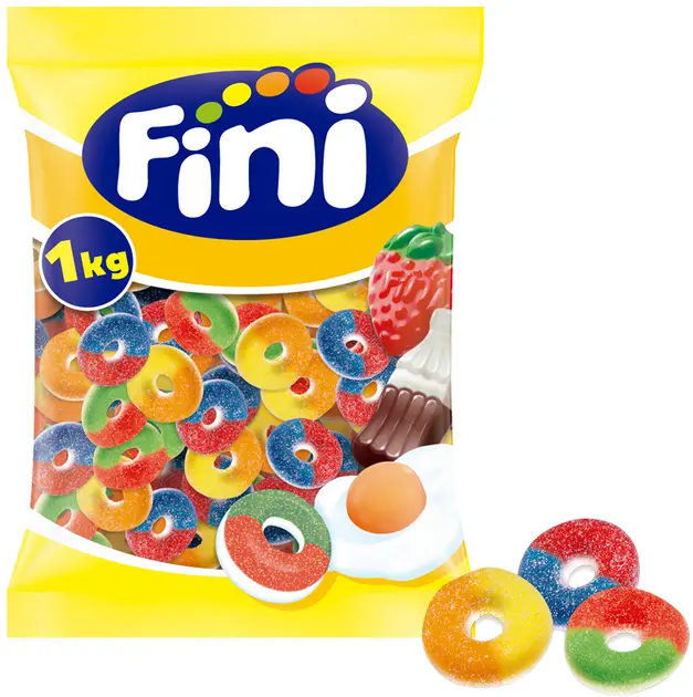 Golosinas AROS surtidas Fini en bolsa de 1 kg - 1