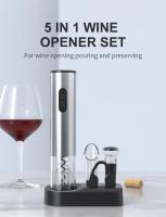 Abrevidrio Eléctrico Automático Para Vino Y Cerveza Con Cortauñas Accesorio De Cocina De Acero Inoxidable Ecológico - details 0