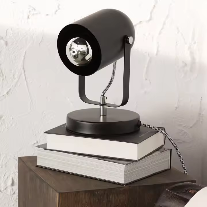 Ledkia Lámpara de Mesa Metal Pomader Negro - 1