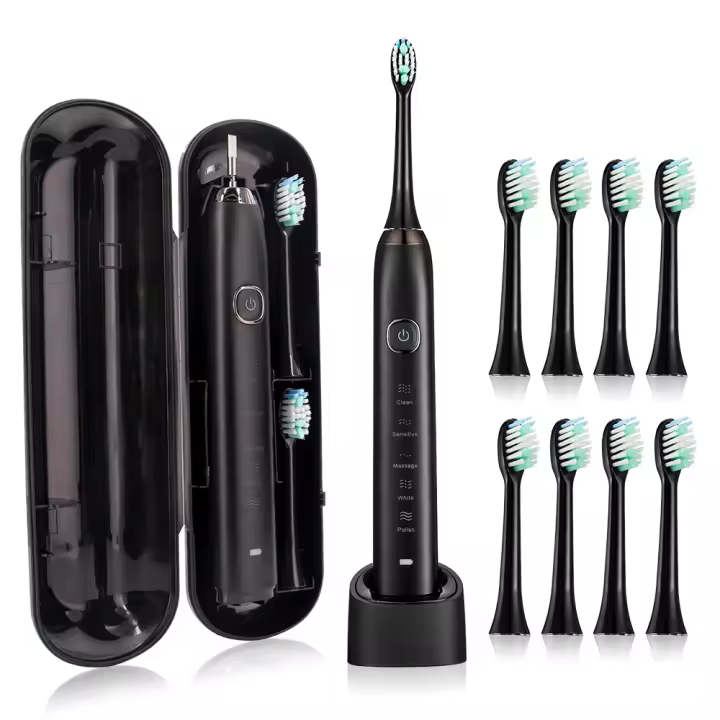Cepillo De Dientes Eléctrico Inteligente Sonic Ultrasónico IPX7 Recargable 5 Modos Blanqueador De Dientes HOMEFISH S100 Para Todos - 1