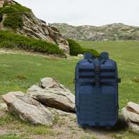 Mochila Táctica Militar 50L Impermeable AZUL con 2 Parches de Velcro - Marca Generica - details 1