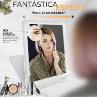 Espejo de Maquillaje con Luz Ajustable y Portátil - Diseño Compacto y Recargable - Regalo Original - details 2