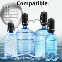 Genérico Dispensador de Agua Recargable USB, Bomba de Agua Potable Automática, Compatible con Todo Tipo de Botellas y Botellones, Negro, Plástico - details 3