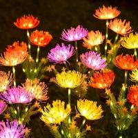 Luces Solares Para Jardín Con Flores Luminosas Y Ramas Luz LED Exterior Para Decoración De Camino Patio Jardín Moderna IP65 ABS - details 4