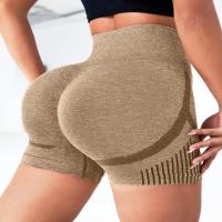 Leggings De Yoga Para Mujer Cintura Alta Sin Costuras Secado Rápido Deporte Libre Shorts De Deporte Con Bolsillos En La Cintura - details 2