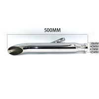 Escape De Moto Universal Retro Vintage Clásico Electroplata Para Cg125 Sr400 Cb500 Vt500 Cm300 500 Cafe Muffler De Motocicleta - details 4