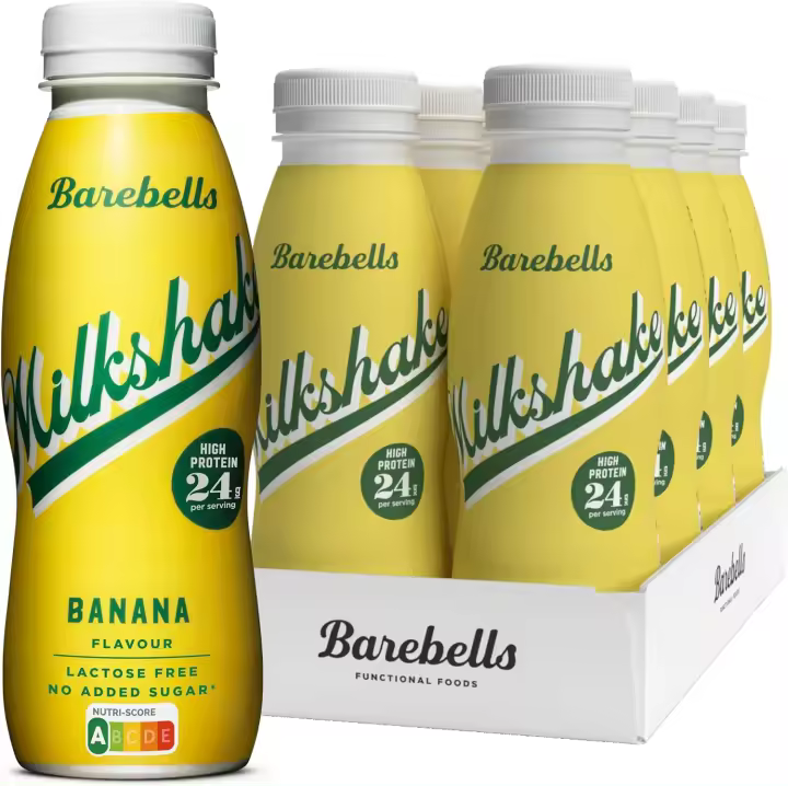 Pack 8x Batidos de Proteínas 330ML  Sabor Banana  Alto Contenido de Proteína  Sin Azúcares Añadidos  Ideal para Deportistas  Barebells - 1