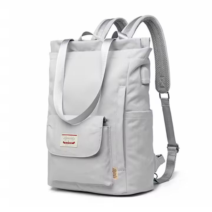 Mochila De Mujer Impermeable Estilo Coreano Con USB Para Portátil De 13-15.6 Pulgadas Mochila De Cuero Oxford De Moda Para Estudiantes - 1