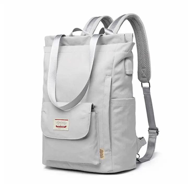 Mochila De Mujer Impermeable Estilo Coreano Con USB Para Portátil De 13-15.6 Pulgadas Mochila De Cuero Oxford De Moda Para Estudiantes - 1