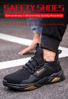 Zapatos De Seguridad Para Hombre Antideslizantes Con Punta De Acero Protección Contra Punciones Ligeros Y Transpirables Zapatillas De Trabajo Para Mujer - details 1
