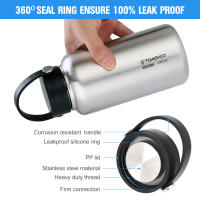 Botella Deportiva Tomshoo De Acero Inoxidable 1.05L Resistente a Fugas Ideal Para Camping Y Actividades Al Aire Libre Taza De Agua De 750ml - details 3