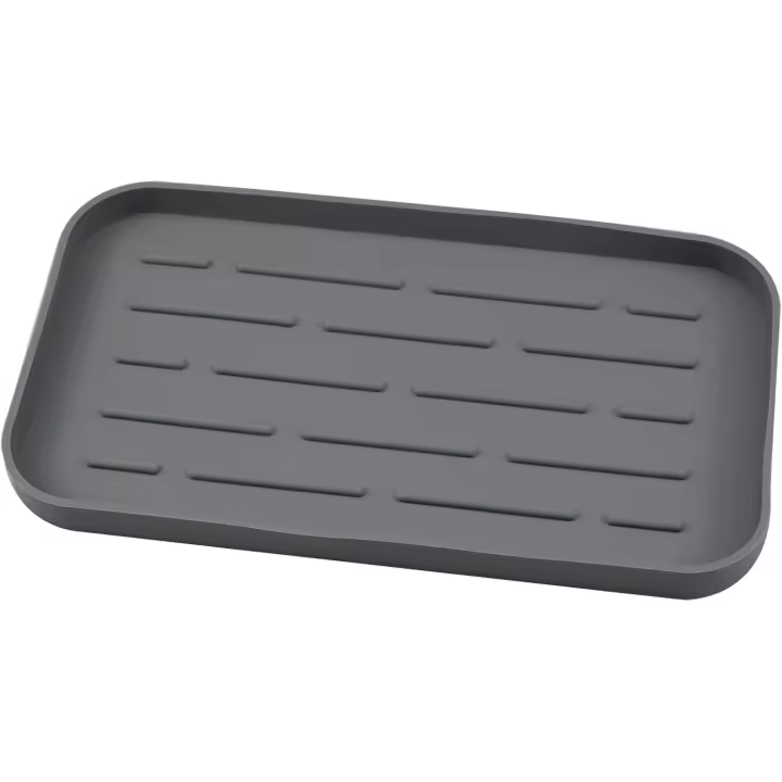 Accesorios de baño - Organizador - Organizador de cubiertos de cocina - Tazas y platos - Tapete de secado - 25 x 14 cm - 1