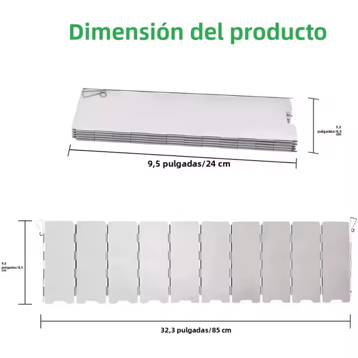 Estufa De Camping De Aluminio Ligera Y Compacta Con Pantalla Antiviento Incluida 10 Placas Y Bolsa De Cuerda Para BBQ Herramientas Resistentes Al Calor - 1