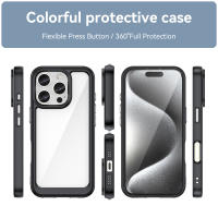 Funda transparente para iPhone 16 Pro Max, carcasa Dura translúcida, Borde transparente, parachoques para teléfono - details 2