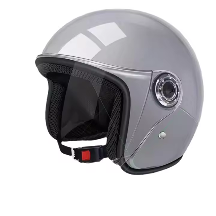 Casco De Moda Para Mujer Y Hombre Con Protección Solar De Cuatro Estaciones Casco De Moto Abierta Para Moped Y Autobús - 1