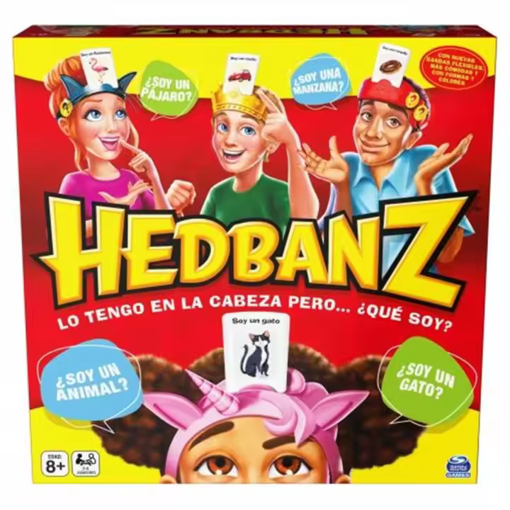 Juego Hedbanz. Adivina que pienso la solucion esta en tu cabeza! 26,67x26,67x6,73 (Spin Master 6070481) - 1