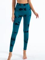 Pantalones De Yoga Para Mujer Leggings De Gimnasio Sin Costuras Tie Dye Cintura Alta Elásticos Para Correr Y Fitness Pantalones Casuales Con Glúteos De Pera - details 11
