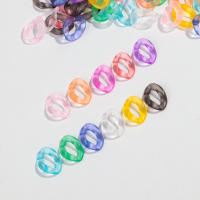 60pcs Pulgones De Acrílico Frosted 14x19mm Cuadrado Cadena De Enlace Para Hacer Pulseras Collares Accesorios De Joyería DIY En Lote - details 2