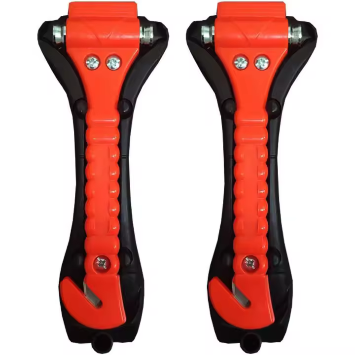 Car Window Safety Hammer 2-In-1 Car Escape Tool Car Window Breaker Life-Saving Hammer Seatbelt Cutter First-Aid Survival Tool - 1
