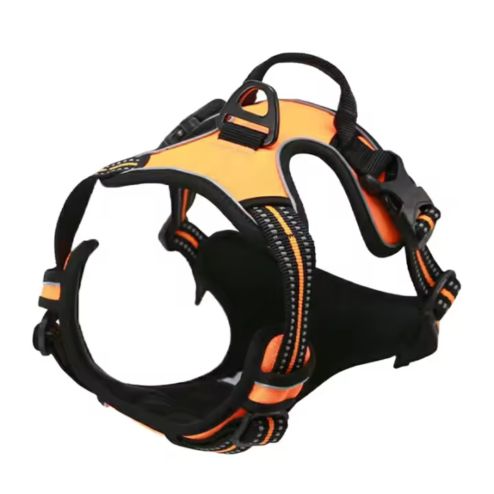 Harnés Para Perros Con Reflectivo Ajustable Y Padded Cómodo Para Caminar Fácilmente Sin Ahogar Vestido De Servicio Ideal Para Actividades Al Aire Libre - 1