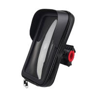 Soporte De Teléfono Móvil Para Motocicleta Impermeable Con Bolsa Y Montura Universal Diseño De Visera Solar Giratorio De 360 Grados Para Navegación En Bicicleta Accesorio Ajustable - details 6