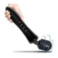 Super Potente portátil de mano masajeador para el material profundo USB carga impermeable ABS Silicona - details 0