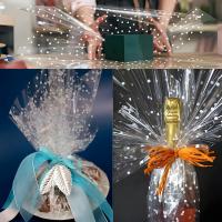 Rollo De Papel Celofán Transparente Para Regalos Y Manualidades Envoltura Para Cestas De Flores Y Bocadillos Suministros De Embalaje - details 5