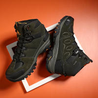 Botas De Nieve HIKEUP Para Hombres Cuero Sintético Y Peluche Deportivas De Exterior Para Senderismo Y Trekk Ing Antideslizantes Talla 40-45 Color Negro Marrón Gris Verde - details 23
